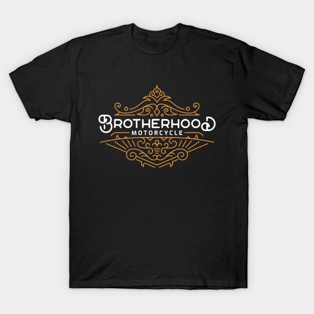 Brotherhood Motorcycle 3 T-Shirt by VEKTORKITA